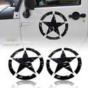 US Army Military Star Car Sticker Decals for Car/Truck/Ford F150/Jeep Wrangler - 2PCS(16.1 inches)