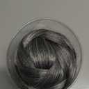 IMISSU Braided Chignon Hair Donut Hairpieces Dancer Scrunchie Claw Hair Bun Updo Wig (Grey)