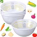 Nuogo 4 Pcs Portion Control Bowl Measuring Bowls Food Measuring Cups Portion Control Containers For Adults Weight Loss Bariatric Diabetes Healthy Eating(Classic Style)