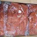 Fitted Tablecloth for 8 Foot Rectangle Tables-6 Pack Rust Elastic Fall Thanksgiving Table Cover-Spandex Stretch Folding Table Cloths 8ft for Camping Dining Room Patio Kitchen Banquet Party