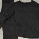 Zando Toddler Thermal Underwear Set for Kids - Winter Base Layer Long Johns for Boys Girls Long Underwear for Skiing (X-Large (110) /4T-5T, Black)