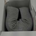 C CUSHION LAB Patented Pressure Relief Seat Cushion for Long Sitting Hours on Office/Home Chair, Car, Wheelchair - Extra-Dense Memory Foam for Hip, Tailbone, Coccyx, Sciatica - Light Grey (Gray)