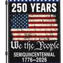 NASIAN 250 Year American Anniversary Flag 250th Anniversary USA Merchandise Garden Flag Patriotic 4th of July We The People 1776 Yard Garden Flags For Outside 12x18 Inch Double Sided Outdoor Banner Decorations