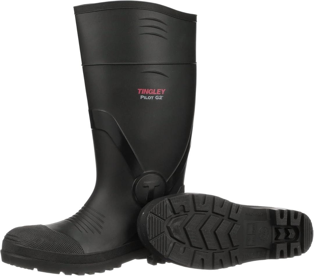 TINGLEY Men's G2 Plain Toe, Black, 9