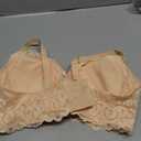 Push Up Lace Bra for Women Underwire Plus Size Comfortable Brassiere (34C, Beige)