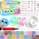 Nano Tape Bubble Kit, Nano Double Sided Adhesive Tape Bubbles, 4Pcs Nano Tape Toys Kit for Boys and Girls Party Favors and Kids Craft for Kids Ages 6-12