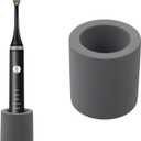 Toothbrush Holder Diatomite Holder Stand for Bathroom Vanity Countertop Water Absorption Quick Drying Toothbrush Holder Stand (Grey)