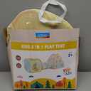 UTEX 3 in 1 Pop Up Play Tent with Tunnel, Ball Pit for Kids, Boys, Girls, Babies and Toddlers, Indoor/Outdoor Playhouse (3 in 1 With Suquare Tent)