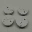 Smoke Detector, Hardwired Interconnected Smoke Detectors, Smoke Alarm with Replaceable 9V Battery, Interconnects Up to 12 Fire Alarms Smoke Detectors, Fire Alarm with Test/Silence Button 4 Packs