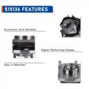 PAROD Front 515136 Wheel Hub and Bearing Assembly Compatible with 2008-2013 Chrysler Town & Country, 2008-2013 Dodge Grand Caravan, 2009-2012 VW Routan w/ABS