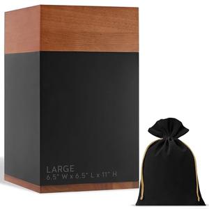 Timeless Walnut Wood Urn for Ashes Adult Male & Female Large – Handcrafted Cremation Urn for Human Ashes – Keepsake Box & Memorial Keepsake - Large Urns for Women & Men – Pet Urns for Dogs