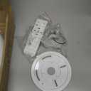 HOREVO Bathroom Ceiling Light Fixture, Waterproof IP65 18W LED Music Ceiling Lamp with Remote Control with Bluetooth Speaker, FCC and UL1598 Certified for Kitchen, Laundry, Hallway (Need Wired)