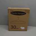 Edergoo Plastic Hangers 30 Pack, Slim Hangers Non Slip for Closet, Non-staining Space Saving Hanger, 17.1 inches Coat Hanger Heavy Duty Hanging Dry Wet Clothes, Gray