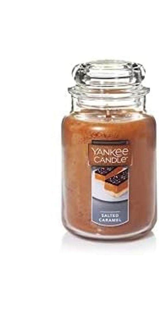 Yankee Candle Salted Caramel  22oz Large Jar Candles (Large Jar)