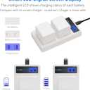 COOLSHOW Rechargeable Battery Replacement 2 Pack for Arlo Pro,Arlo Pro 2 (VMA4400) and LCD Dual Arlo Battery Charger Compatible with Arlo Pro,Arlo Pro 2,Arlo Go and Arlo Security Light Battery