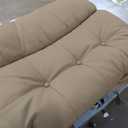 GarveeHome Oversized Recliner Chair - PU Leather Manual Recliner for Adults, Lazy Chair with 1.5X Sponge Comfort Arm and Back for Living Room, Bedroom