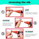 Chalkola 10 Fine Tip Liquid Chalk Markers for Blackboard, Chalkboard Signs, Window, Labels, Bistro, Glass, Car (10 Pack 3mm) - Wet Wipe Erasable Ink Chalkboard Markers, 3mm Reversible Tip Chalk Pens