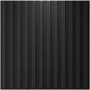 Art3d Slat Wall Panel, 3D Fluted Textured Panel 12-Tile 19.7 x 19.7in. - Cover 32 Sq.Ft., Black