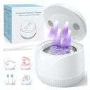Dental Ultrasonic Retainer Cleaner Machine: 45kHz Dental Cleaning Pod with Digital Timer & 200ML, Deep Cleaning for Dentures, Mouth Guards, Aligners, Night Guards, Braces, Toothbrush Heads & Jewelry