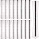 WILLBOND 60 Pcs Perm Rods for Long Hair Plastic Curl Rods Cold Wave Irons Curling Roller for Hair Styling Hairdressing Tools (0.63 Inch, White)