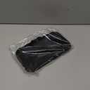 Silicone Bathroom Soap Dishes with Drain Spout-Bathroom and Kitchen Sink Organizer,Sponge Holder,Dish Soap Tray,Perfect for Dispenser,Scrubber,Bottle,Cup on Sink or Counter-Black 9.6"5.3"