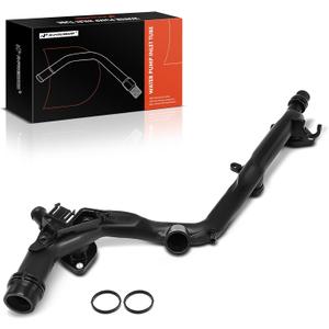 A-Premium Engine Coolant Radiator Pipe Water Hose Compatible with Audi A6 Quattro A7 Quattro 2012-2015, S4 2013-2015, S5 2013-2017, SQ5 2014-2017 & Volkswagen Touareg 2011-2015, Replace # 06E121045AA