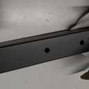 36" Black Cable Railing Stair Post with Slant Fixed Top, Stainless Steel T304 Staircase Wire Rail Post, 33° Drilled Stair Deck Post with 5-Degree Rubber Spacers Fit for 28-38 Degrees Stairway