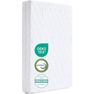 Mini Crib Mattress, Dual-Sided 4" Thick, Portable 24" x 38" -Daycare Travel