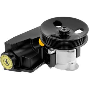 20-38771 Power Steering Pump with Pulley and Reservoir, 8mm Mounting Bolt Hole, Compatible with 1996-2001 Jeep Cherokee XJ,1997-2003 Wrangler TJ, 4.0L L6 Engine, Replaces 52087871, 55-7141, 50-7140