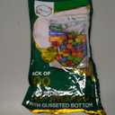 BELLE KR 4x6 Mylar Bags for Freeze Dried Candy - Pack Of 100-7.5mil Thick - 1/2 Pint Stand Up Small Clear Mylar Bags with See Through Window for Freeze Drying - Labels Included