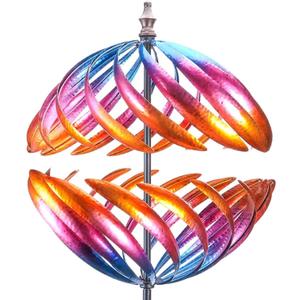 MUMTOP Wind Spinner 360 Degrees Double Steel Metal Wind Sculpture is Suitable for Decorating Your Patio, Lawn & Garden (Red) MUMTOP Wind Spinner 360 Degrees Double Steel Metal Wind Sculpture is Suitable for Decorating Your Patio, Lawn & Garden (Red)