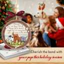 Dog Christmas Ornaments 2025 - Dog Ornaments for Christmas Tree, Wooden Pet Ornament Gift for Dogs Owners - Dogs Mom Gifts for Women, Men, Family, Friends