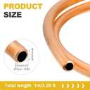 MECCANIXITY T2 Copper Tubing 0.28"ID x 13/32"OD x 3.28Ft, 99% Pure Copper Refrigeration Tube Seamless Flexible Coil Pipe for HVAC System, Air Conditioning, Refrigerator, Industry, DIY