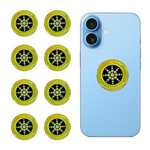 8 Pieces of Cell Phone Protection Neutralizers Stickers, Blockers Equipment Stickers for All Phones Tablets Laptops Computer WiFi All Devices Gold