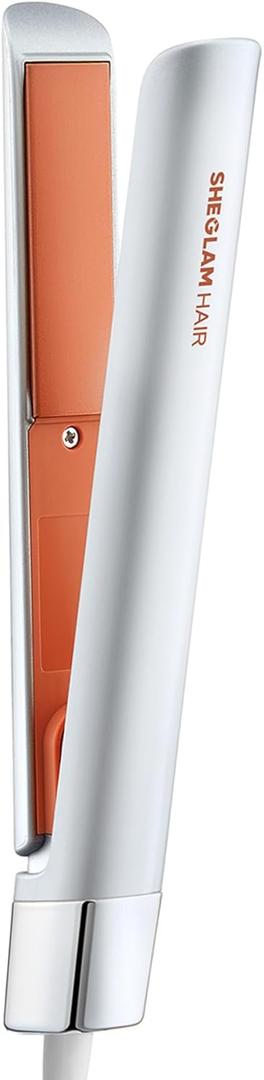 SHEGLAM Dual Voltage Mini Flat Iron Hair Straightener Curling Iron Combo, Anti-Tangle, 360 Swivel Cord, 60s Fast Heating & 2 Temp Levels for Travel