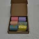Zhanmai Borders for Bulletin Board Decoration, Colorful Scalloped Bulletin Board Border Rolls for Classroom Workplace Office School Poster Decor(Pastel Pop Color,98.5ft)