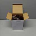 Suzile 18 Pcs Velvet Christmas Tree Ornaments Flocked Christmas Ball Decorations Xmas Balls Holiday Hanging Ornaments for Xmas Tree Wreath Garland Holiday Fireplace Decoration (Dark Brown)