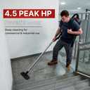 Shop-Vac 5430299 Backpack Vacuum Commercial, 1.5 Gallon 4.5 PHP Ergonomic Canister Vacuum Cleaner with HEPA Filtration, 1.5-Inch Attachments, Corded, for Multi-Surface Cleaning, Carpet and Hard Floor