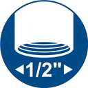 3 x Orbit 54072 Brass Pop-Up Flush Head Sprinkler with Quarter Pattern Spray Nozzle