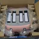 Mueller Retro Toaster 4 Slice with Extra Wide Slots Bagel, Defrost, and Cancel Function, 6 Browning Levels, Dual Independent Controls, Removable Crumb Tray and High Lift Levers, Pink