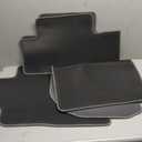 Floor Mats Compatible with 2006-2011 Honda Civic, Gray/Grey Nylon Carpet Front & Rear 3PC Full Set, by IKON MOTORSPORTS, 2007 2008 2009 2010
