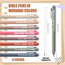 80 Pcs Motivational Pens Christian Ballpoint Pens Inspirational Quotes Writing Tool Small Retractable Tiny Black Ink Religious Gifts for Women Men Office School (Light Color)
