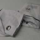 BGment Thermal Insulated 100% Blackout Curtains for Bedroom with Black Liner, Double Layer Full Room Darkening Noise Reducing Grommet Curtain (52 x 90 Inch, Pure White, 2 Panels)