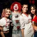 4 x Fall Halloween Badge Reel Cute Ghost Badge Reels Retractable Fall Badge Clip Acrylic Retractable Badge Holder with 360 Rotating Alligator Clip, Funny ID Badge Holder for Nurse Doctor Teacher Student