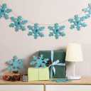 4 x 72 Pieces Paper Snowflakes Cutouts Christmas Snowflakes Shapes Paper Winter Snowflake Decoration Snowflake Bulletin Board Cutouts Snowflake Classroom Decor for DIY Craft Holiday Xmas Party Supplies