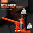 VEVOR Hydraulic Jack, 2.5 Ton Toe Lift, 5 Ton Top Lift, 0.8-5.3 in Toe Height, 8.9-13.4 in Top Height, Air Hydraulic Claw Jack for Machinery, Industry