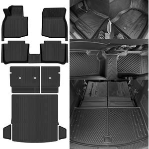 Floor Mats for Mazda CX-50 Hybrid 2025 2026 Floor Mats & Trunk Mat & Backrest Mats All Weather for Mazda CX-50 Hybrid Accessories Guard Anti-Slip Floor Liner