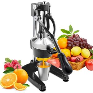 ROVSUN Commercial Grade Citrus Juicer Hand Press Manual Fruit Juicer Juice Squeezer Citrus Orange Lemon Pomegranate (Black)