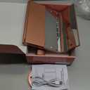 WEILY Makeup Mirror with 21 LED Lights,Two Power Supply, Touch Screen and 1x/2x/3x Magnification Tri-Fold Vanity Mirror for Makeup Desk(Rose Gold)