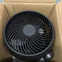 CARONSORT Desk Oscillating Fan, AC Air Circulator Fan, 11 Inch Table Fans for Whole Room, Vertical Manual + Oscillating Fan, 3 Speeds, Quiet Fan, for Bedroom/Dorm/Office/Home, Medium
